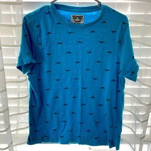 Blue tee-shirt with swordfish